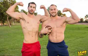 Muscle men bareback fucking