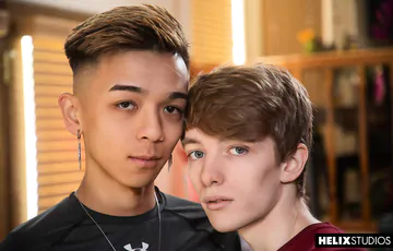 Ripped Asian twink fucking ass