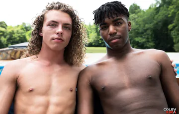 Boy getting big black cock