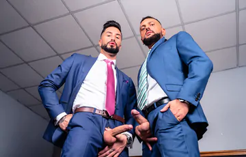 Business men taking a fuck break