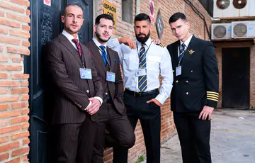 Flight crew having a foursome