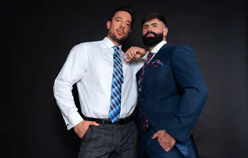 Bearded man gets ass fucked