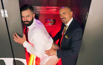 Gays fucking in the restroom