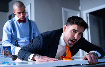 Office guys having sex